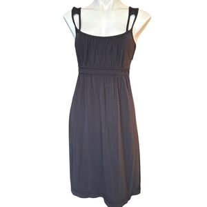 The North Face Black Sleeveless Knit Dress Small Tencel Stretch Casual Travel